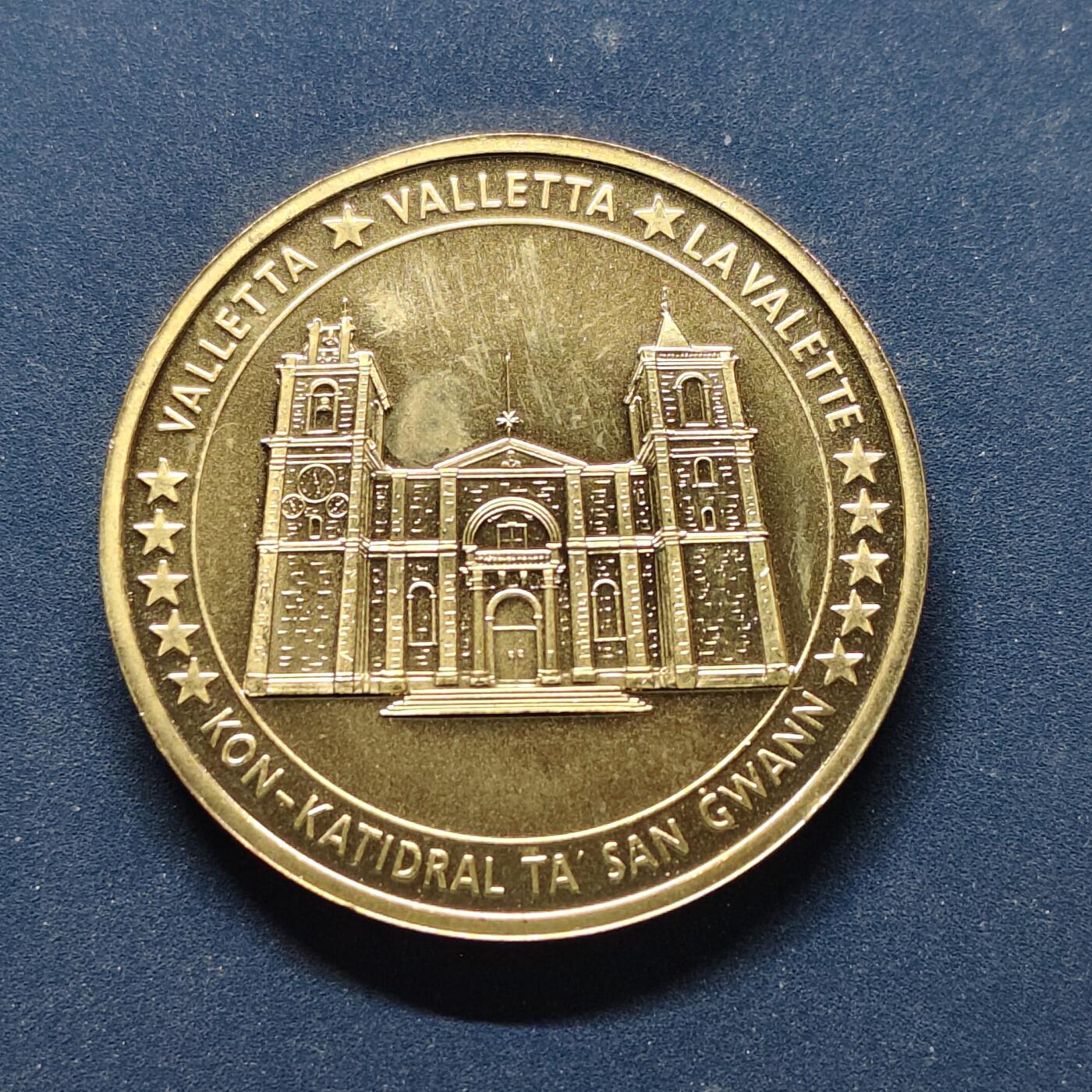 【全场包邮】纯粹捡漏拍494场 【纪念章】欧洲欧盟国家系列马耳他瓦莱塔圣约翰联合大教堂纪念章