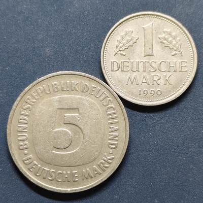 【全场包邮】纯粹捡漏拍494场 - 德国联邦德国不同年份散币2枚一组