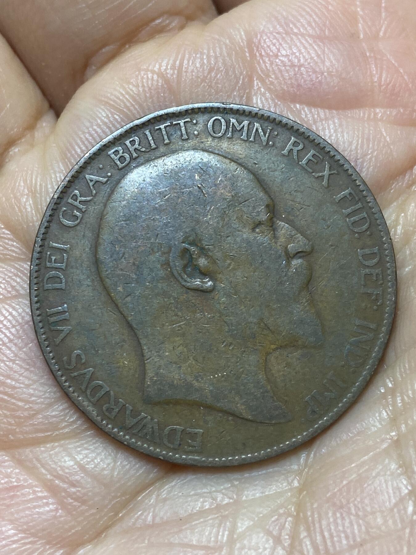 2026年第七场(总第一百七十六场）外国好品散币场(免佣金) 英国🇬🇧1907年1便士(爱德华七世时期)