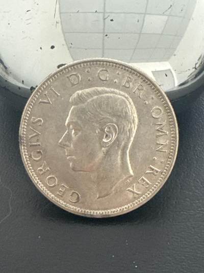 ❤️【币观天下】❤️ 第339期钱币拍卖- 2026.1.16周五晚上6点半场-长期征集拍品 - 英国1945年半克朗14.13克500银