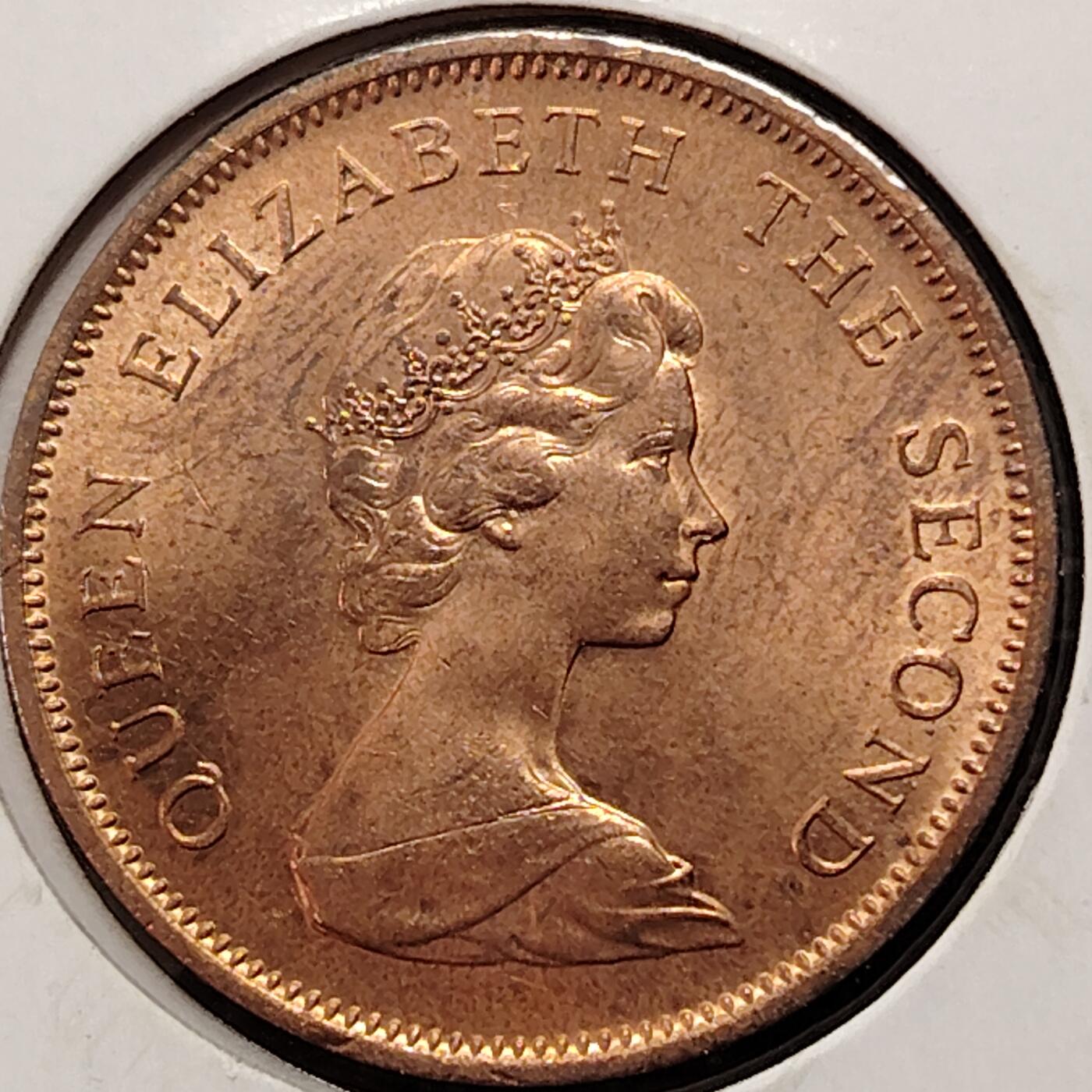 布加迪🐬～世界钱币(上海)🌾第 269 期 /  各国套币和散币 泽西岛 1975年 2便士 原光好品