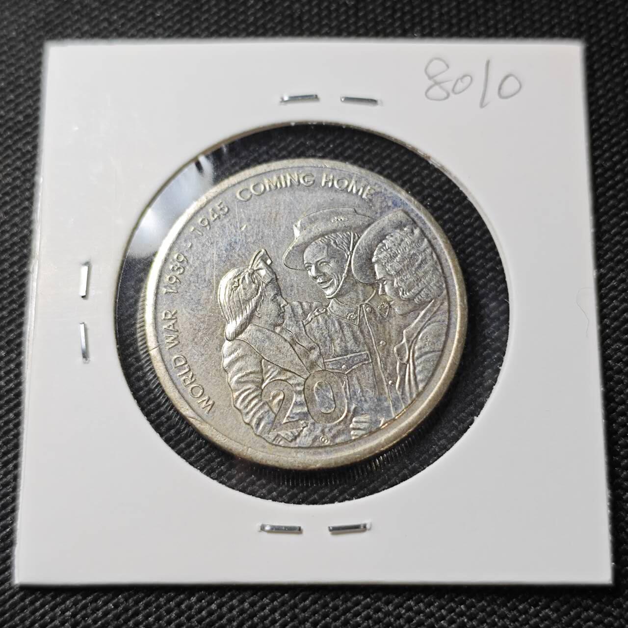 KK钱币收藏小铺 第380期  2月预留时间 周末发货  澳大利亚20分纪念币