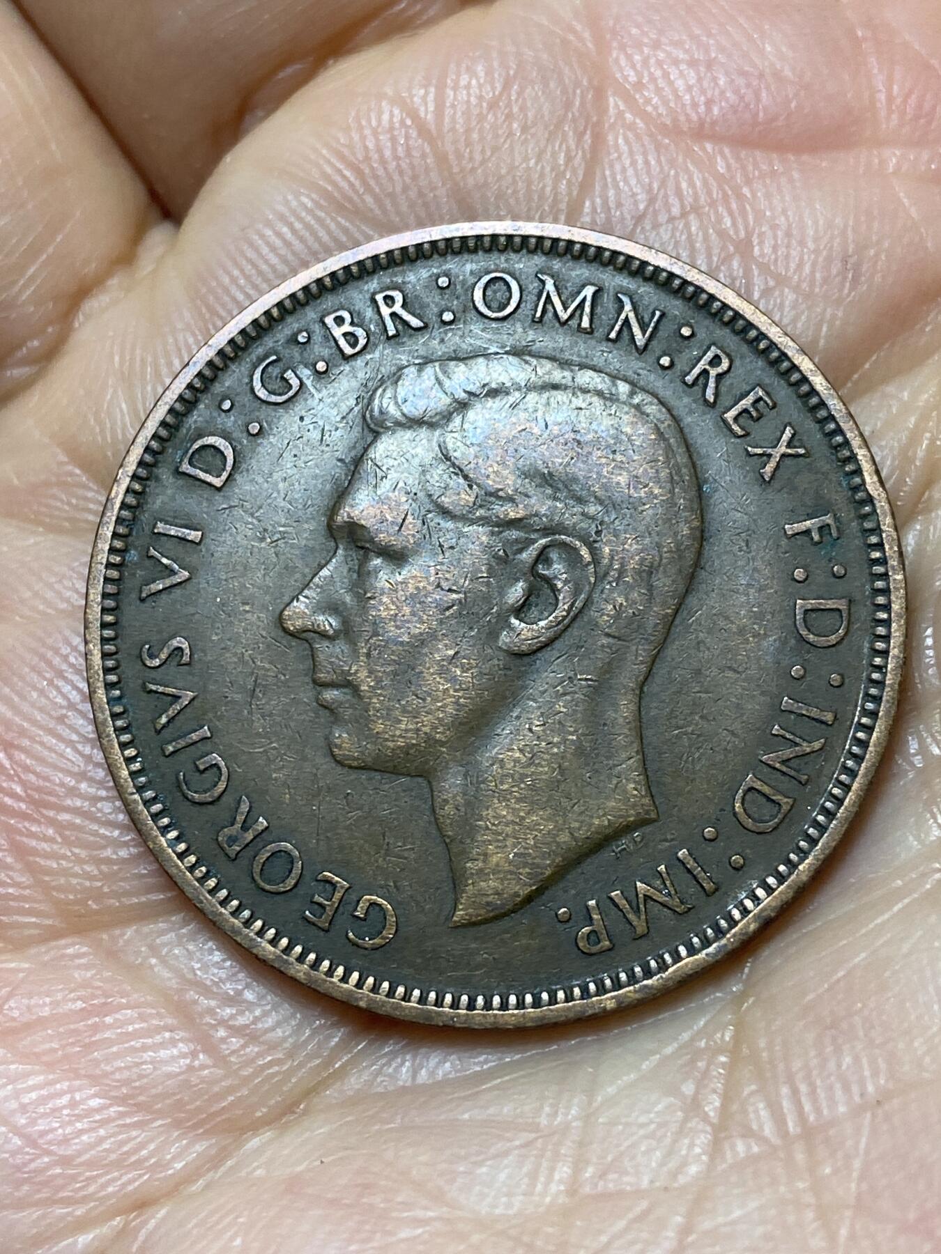 2026年第七场(总第一百七十六场）外国好品散币场(免佣金) 英国🇬🇧1946年1便士(乔治六世第一版)