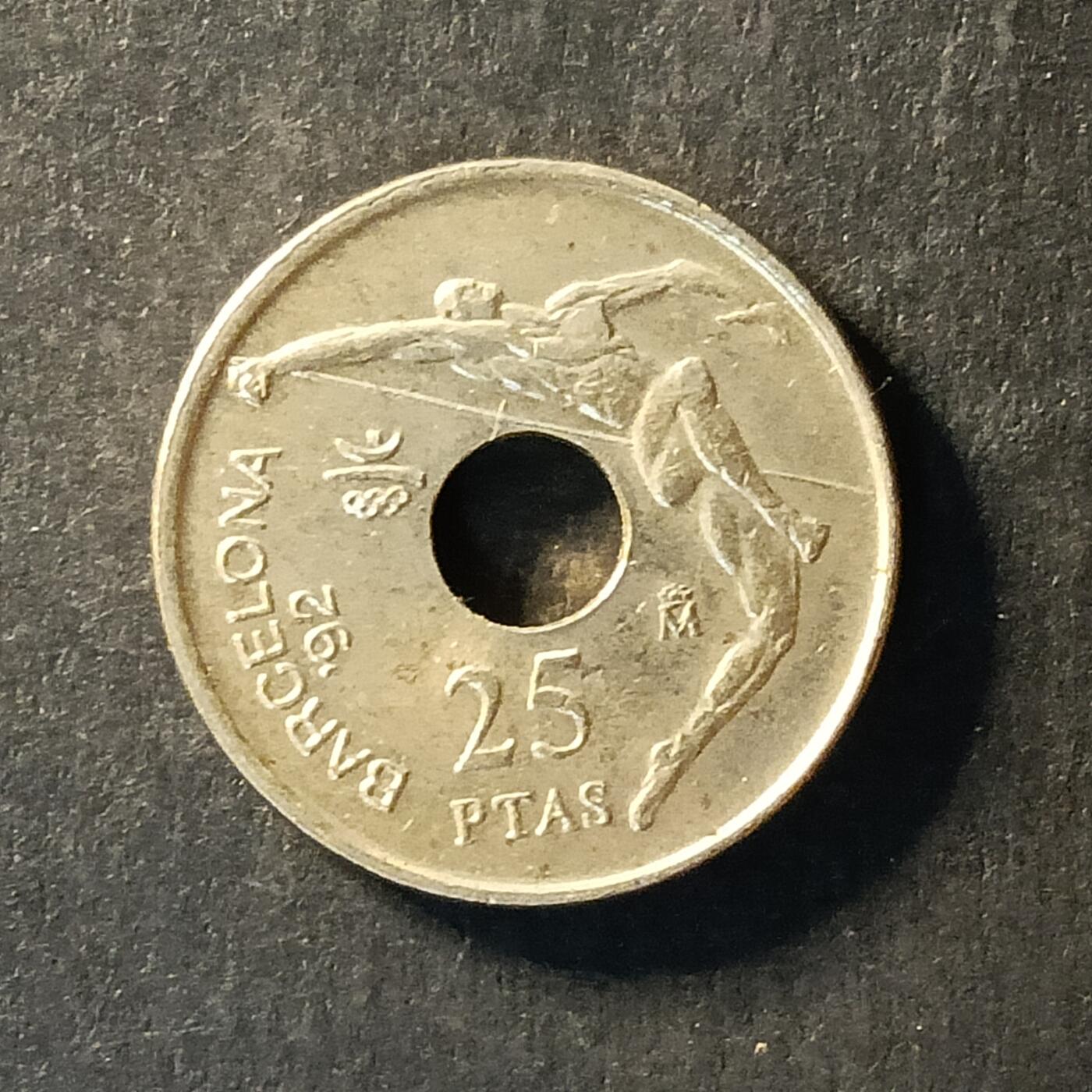 逸泉钱币2026A世界散币纸币纪念币专场A第一场 233 西班牙25比赛塔纪念币