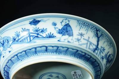 上海都达杂项专场七十三【全场包邮】 青花人物纹碗51-262