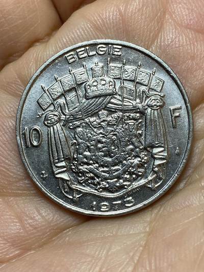 2026年第七场(总第一百七十六场）外国好品散币场(免佣金) - 比利时🇧🇪1973年10法郎(博杜安一世时期，荷语版)