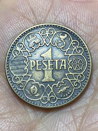 2026年第七场(总第一百七十六场）外国好品散币场(免佣金) - 较少见–西班牙🇪🇸1944年1比塞塔(国民政府时期，实际由弗朗哥控制)