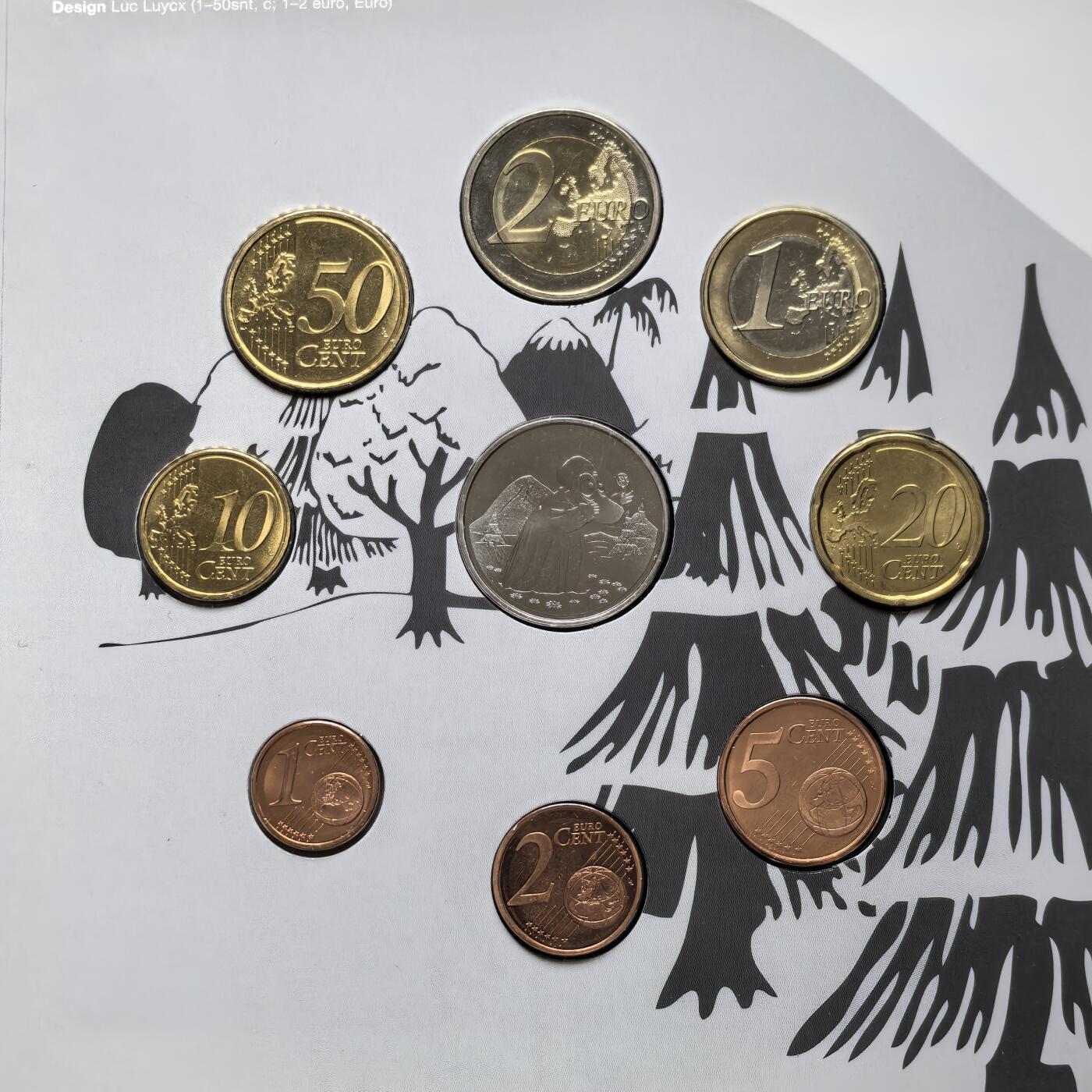 道一币馆币章第一百六十二场 原包装 芬兰2014年奇幻文学大师托芙·杨松诞辰百年欧元套币八枚+纪念章