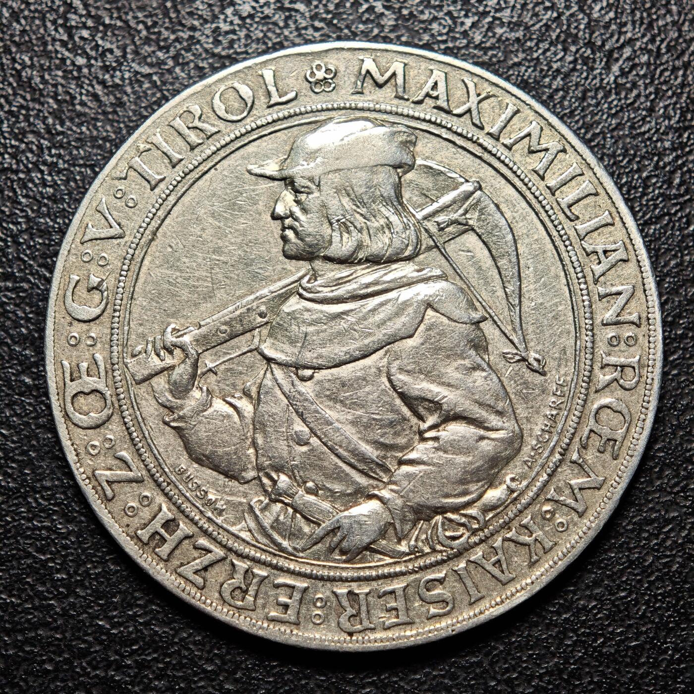 【德藏】世界币章拍卖第162期（拍品征集中~欢迎藏友联系） 1885年 奥地利因斯布鲁克联邦射击节2盾银币 直径约：36.4mm；重约：22g