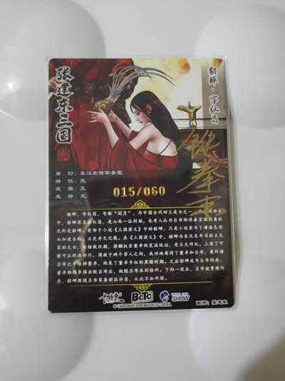 光影卡牌第28期，各家亲签，各家套卡，持续收拍品 - （亲签）张建东三国，铁拳东亲签貂蝉，粗闪限编