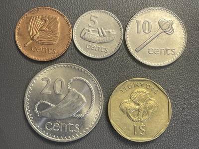 回流0119 - 全新 斐济一组5枚