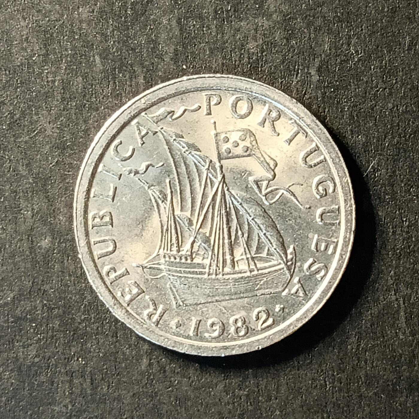 逸泉钱币2026A世界散币纸币纪念币专场A第一场 221 葡萄牙5艾斯库多纪念币