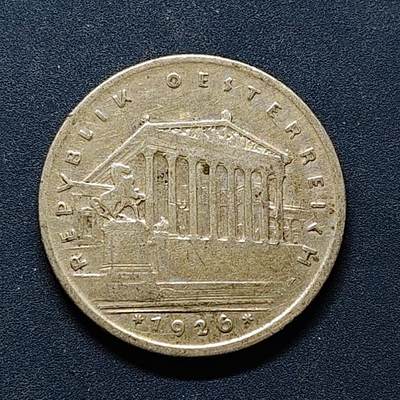 【全场包邮】纯粹捡漏拍494场 - 奥地利1926年1先令银币【25毫米6克，纯银价约77元（按20元银价折算）】