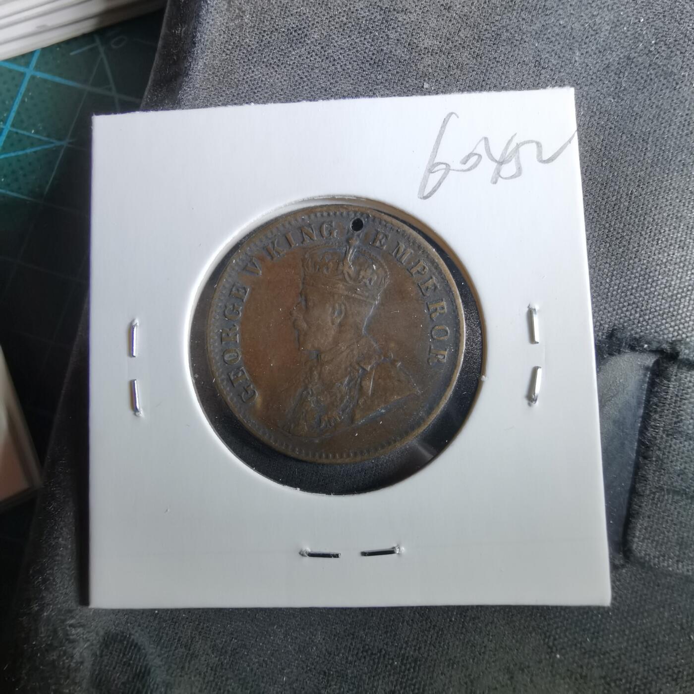 沼泽如烟--第960场 英属印度1917年四分之一安娜