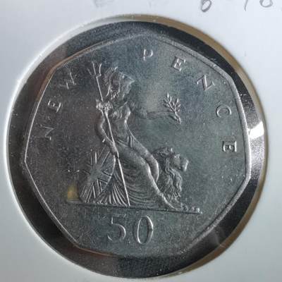 沼泽如烟--第960场 - 英国1980年50便士