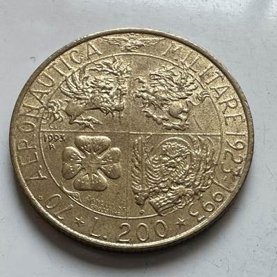 🌹外币初藏🌹🐯2026年第7场  每周二四六晚8️⃣点 接代拍 - 意大利1993年200里拉纪念币