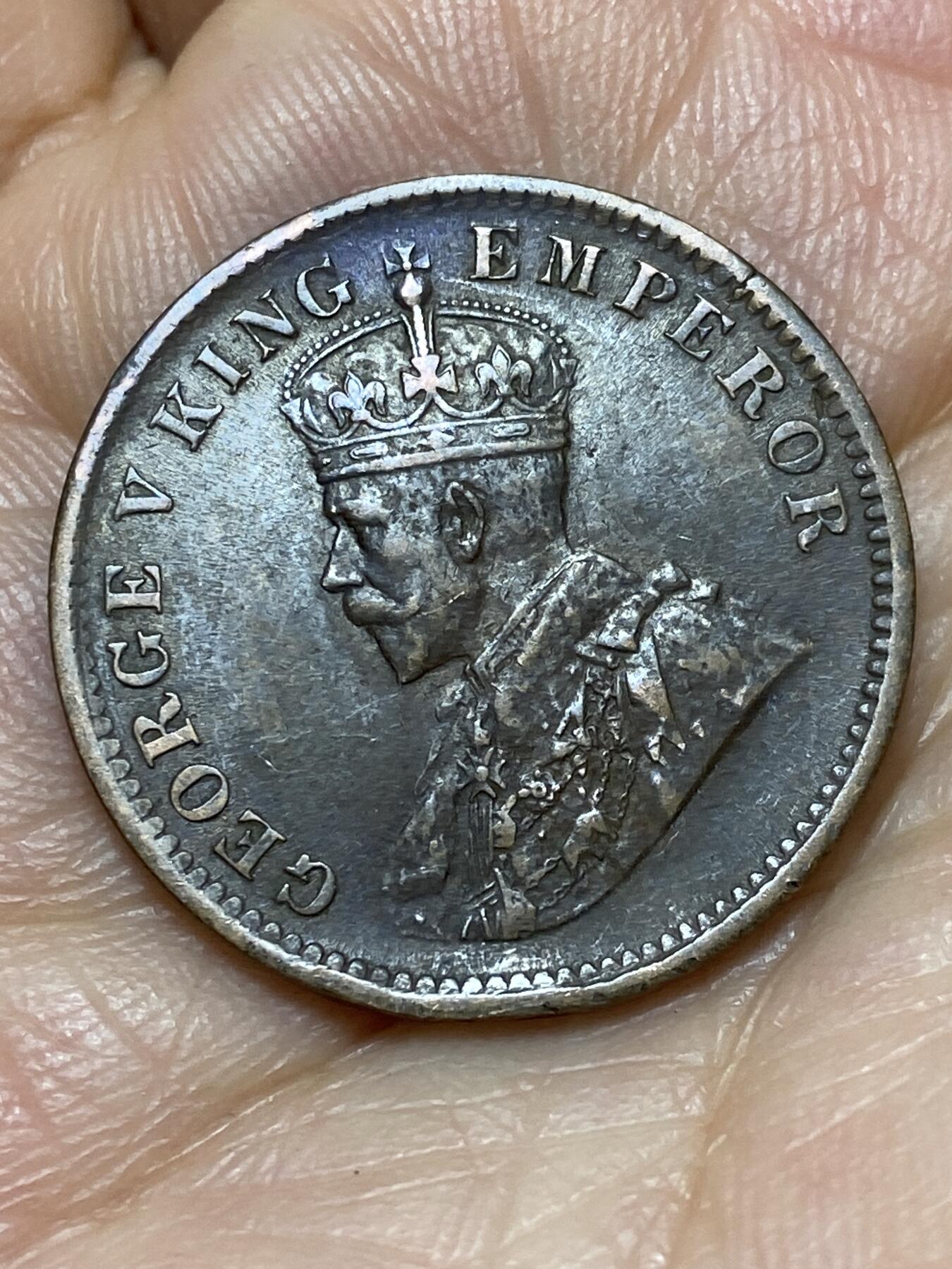 2026年第七场(总第一百七十六场）外国好品散币场(免佣金) 少见年份–英属印度1911年1/4安娜(乔治五世加冕年，首发年，C版加尔各答造)