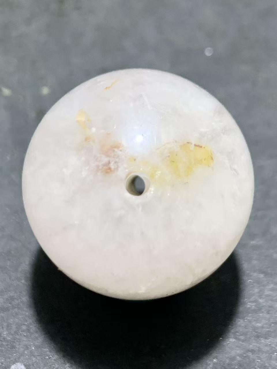 冰飘战国红玛瑙通货大圆珠一颗