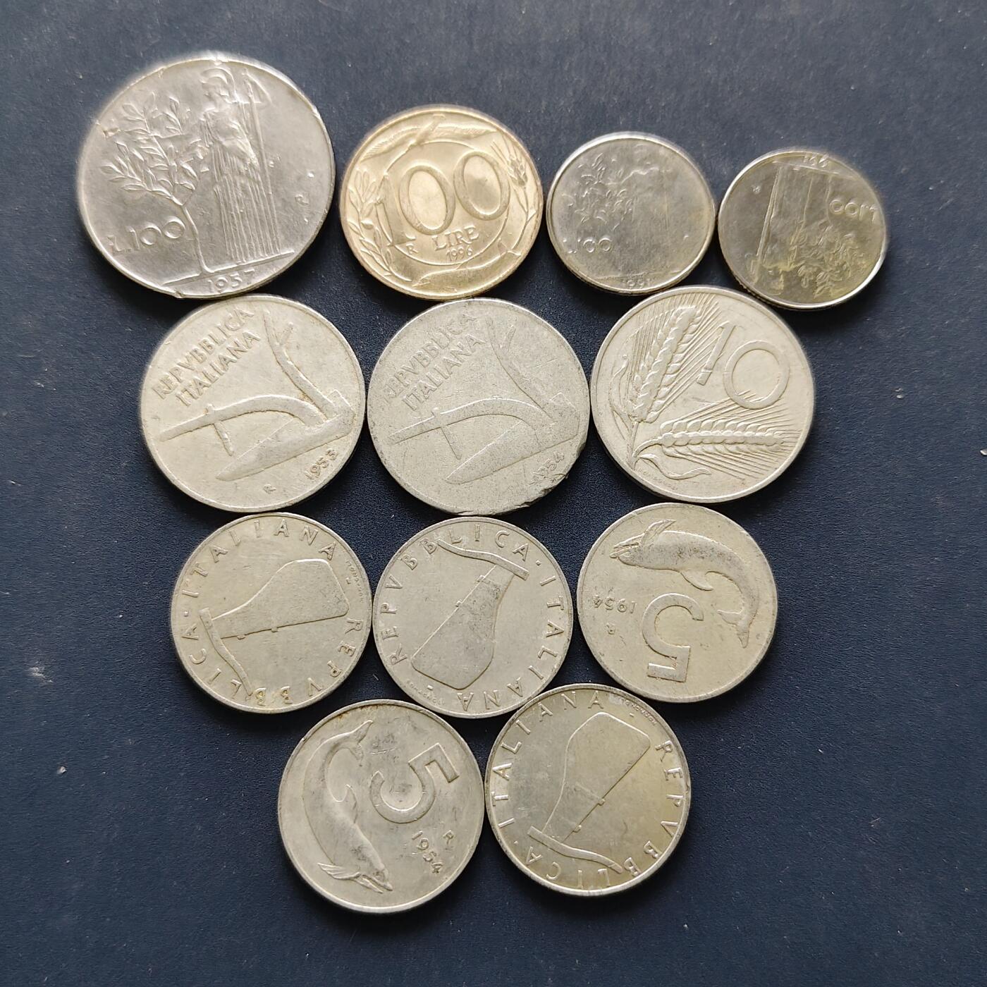 【全场包邮】纯粹捡漏拍494场 意大利各年份散币12枚一组