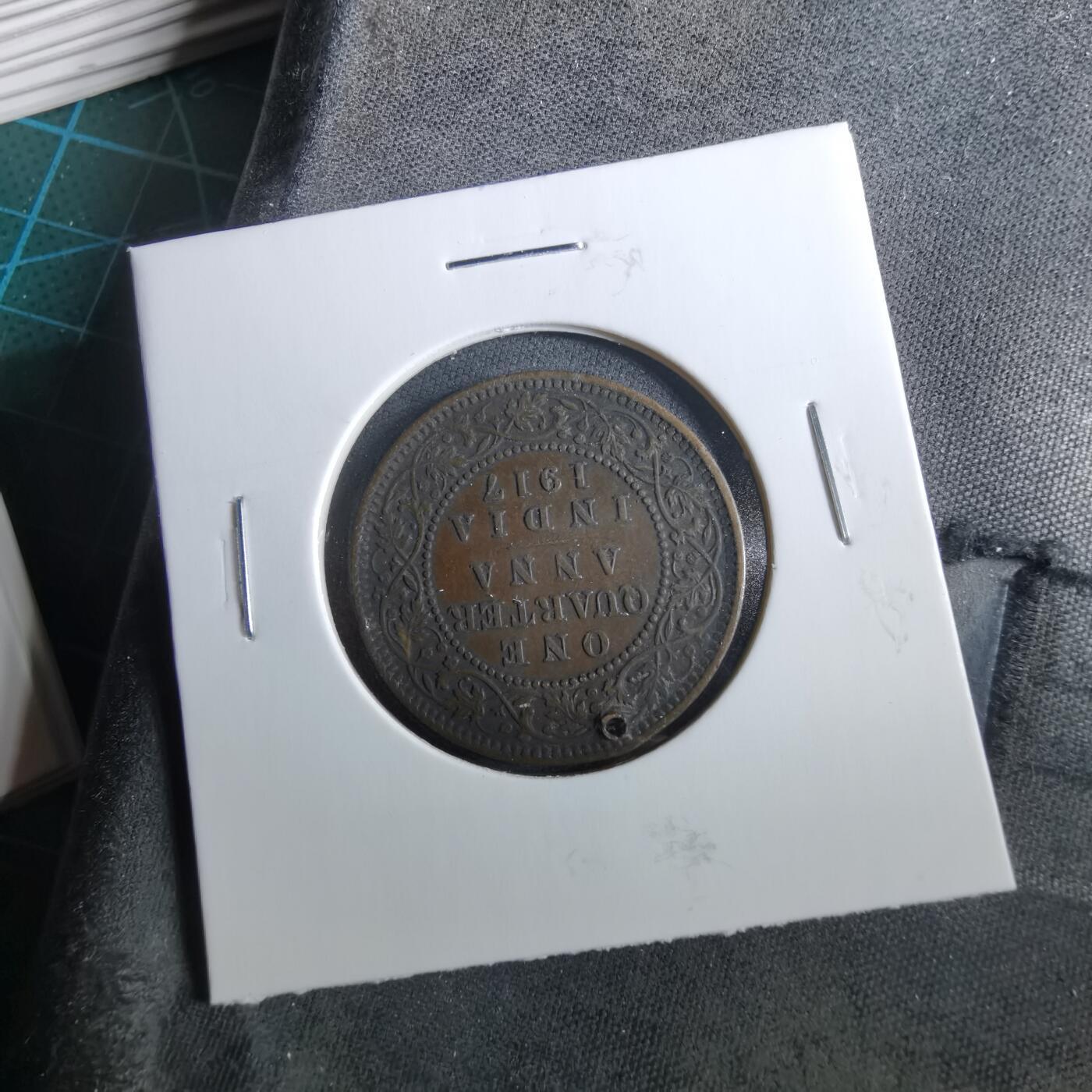 沼泽如烟--第960场 英属印度1917年四分之一安娜