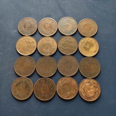 【全场包邮】纯粹捡漏拍494场 - 日本各年份一钱铜币16枚一组