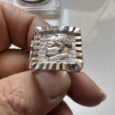 🌹外币初藏🌹🐯2026年第7场  每周二四六晚8️⃣点 接代拍 - 毛主席像镀银方戒