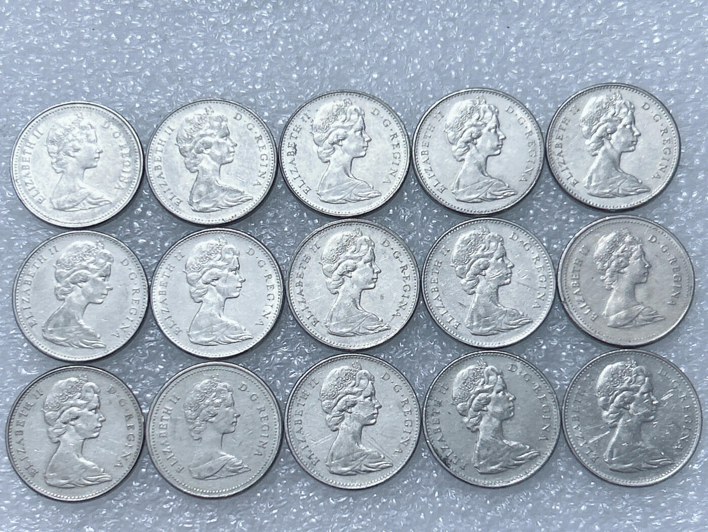 第一海外回流一元起拍收藏 散集专场  第292期 加拿大海狸版5分硬币 15枚