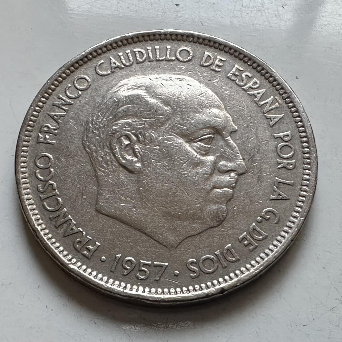 🌹外币初藏🌹🐯2026年第7场  每周二四六晚8️⃣点 接代拍 西班牙1957年50比塞塔