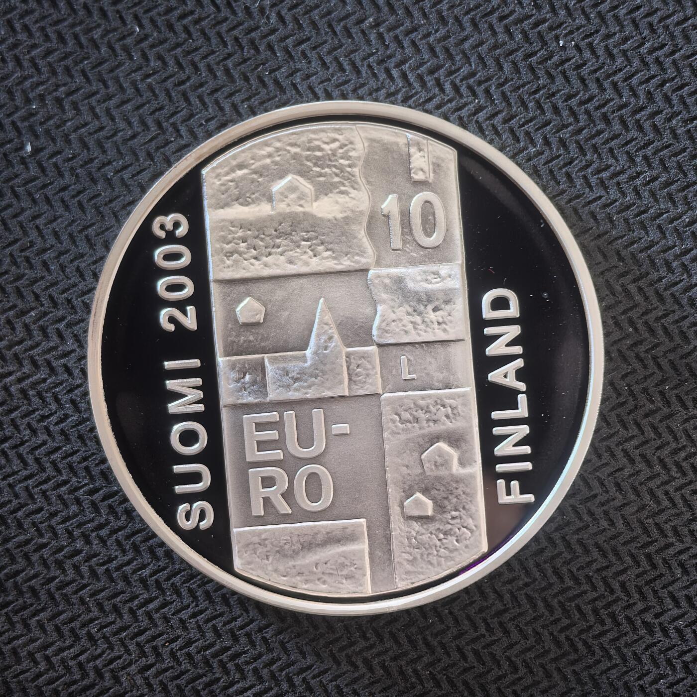 道一币馆币章第一百六十三场 芬兰2003年艺术家安德斯·奇德纽斯逝世200周年10欧元精制银币 27.4g 925s