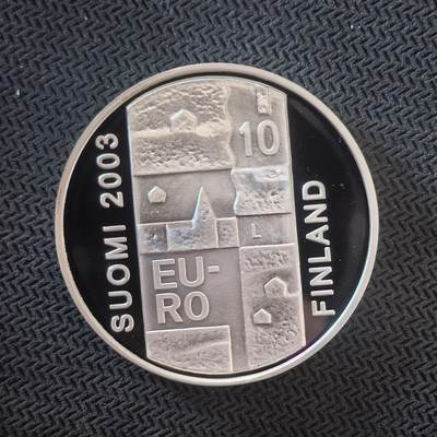道一币馆币章第一百六十三场 - 芬兰2003年艺术家安德斯·奇德纽斯逝世200周年10欧元精制银币 27.4g 925s