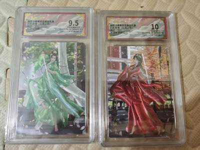 光影卡牌第28期，各家亲签，各家套卡，持续收拍品 - 卡德曼五虎上将，兰心孙茹＋关银屏，粗闪工艺，评级混套