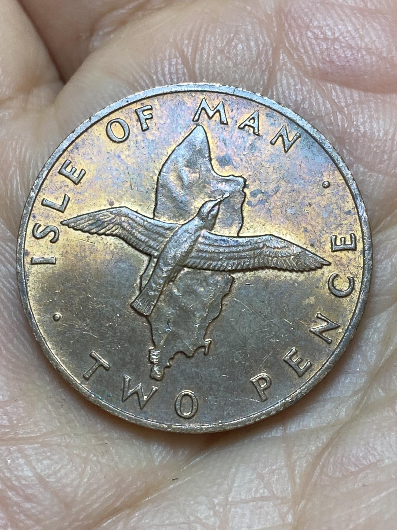 2026年第七场(总第一百七十六场）外国好品散币场(免佣金) 马恩岛1976年2便士(伊丽莎白二世中年花冠，十进制第二套)