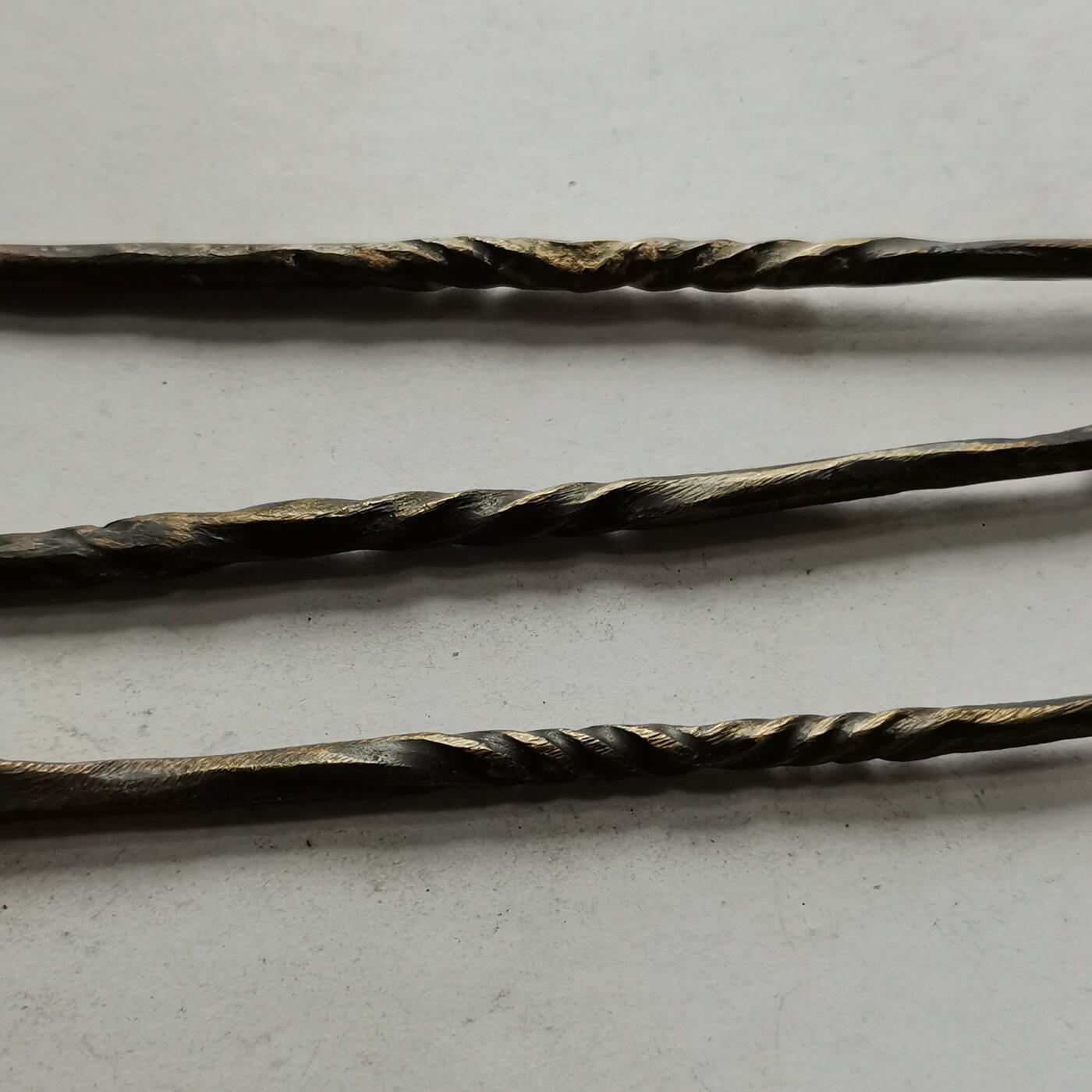 杂件专场94期 清代铜香铲和铜筷