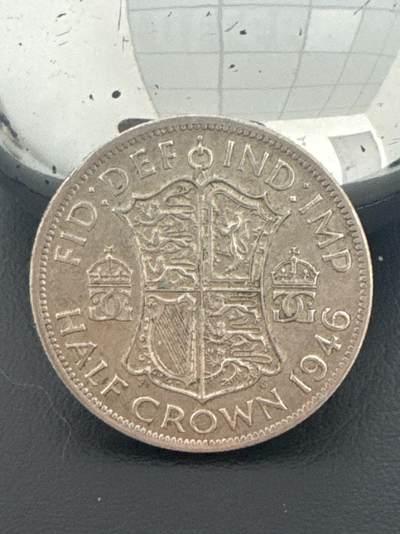 ❤️【币观天下】❤️ 第339期钱币拍卖- 2026.1.16周五晚上6点半场-长期征集拍品 - 英国1946年半克朗14.13克500银