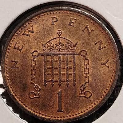 布加迪🐬～世界钱币(上海)🌾第 269 期 /  各国套币和散币 - 英国🇬🇧 1977年 1便士