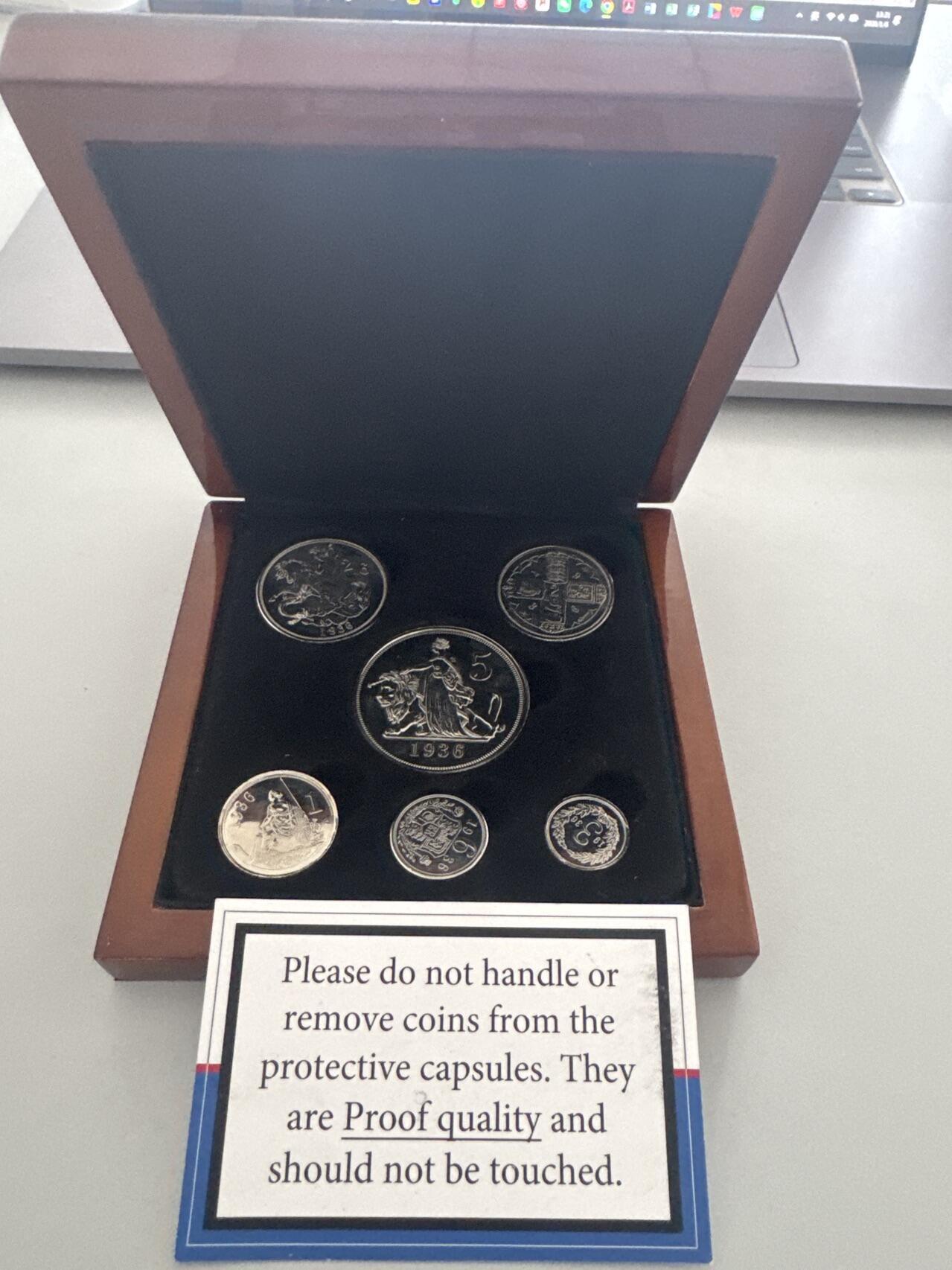 ❤️【币观天下】❤️ 第339期钱币拍卖- 2026.1.16周五晚上6点半场-长期征集拍品 英国爱德华八世1936年6枚套币