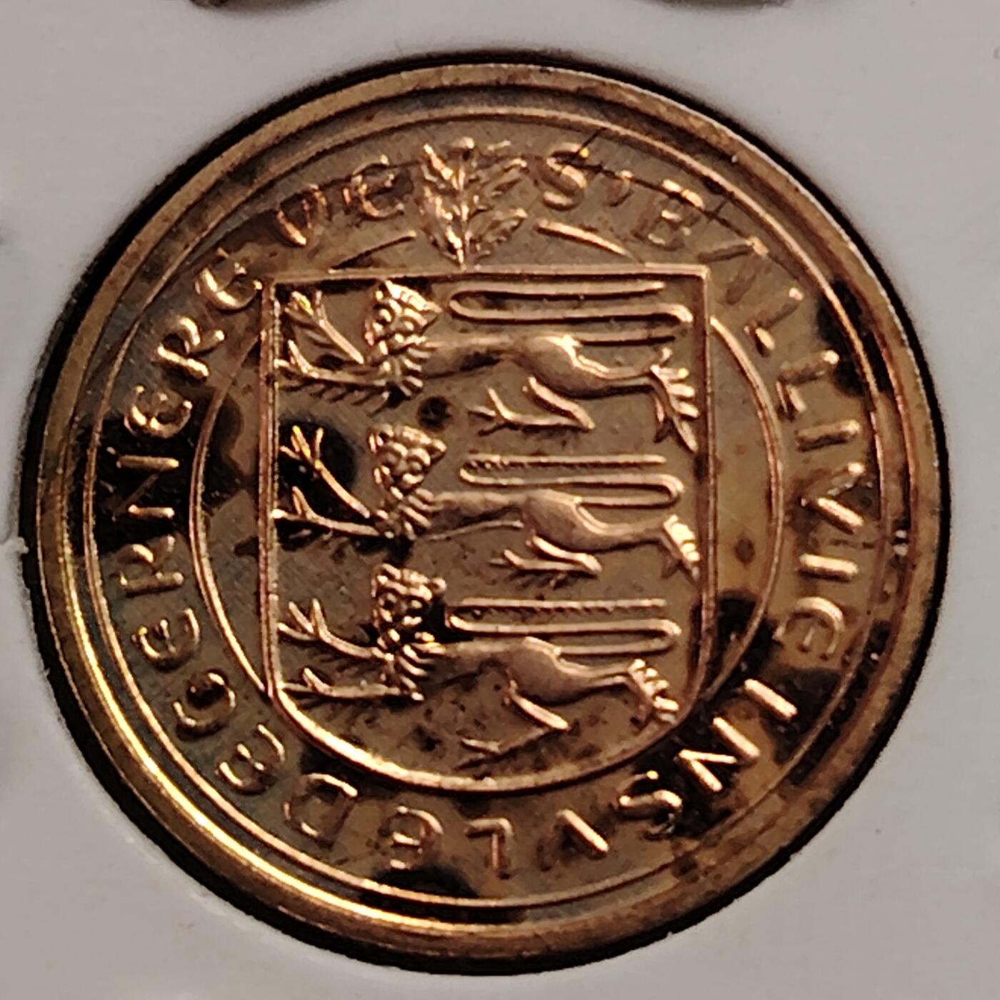 布加迪🐬～世界钱币(上海)🌾第 269 期 /  各国套币和散币 根西岛 1971年 便士 