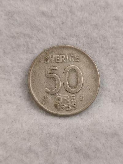 G&W世界散币，银币处理专场（第43场） - 瑞典1955年50欧尔  银币