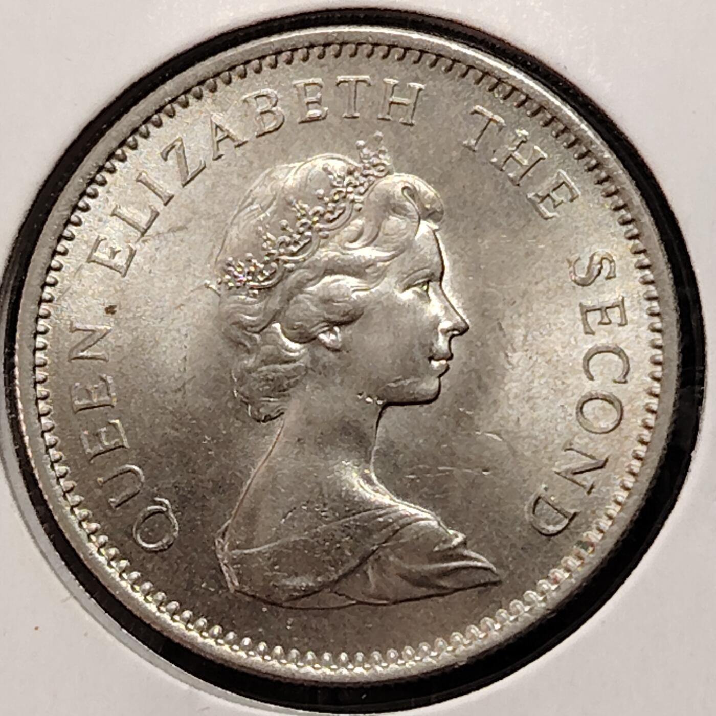 布加迪🐬～世界钱币(上海)🌾第 269 期 /  各国套币和散币 泽西岛 1968年 5便士 原光好品