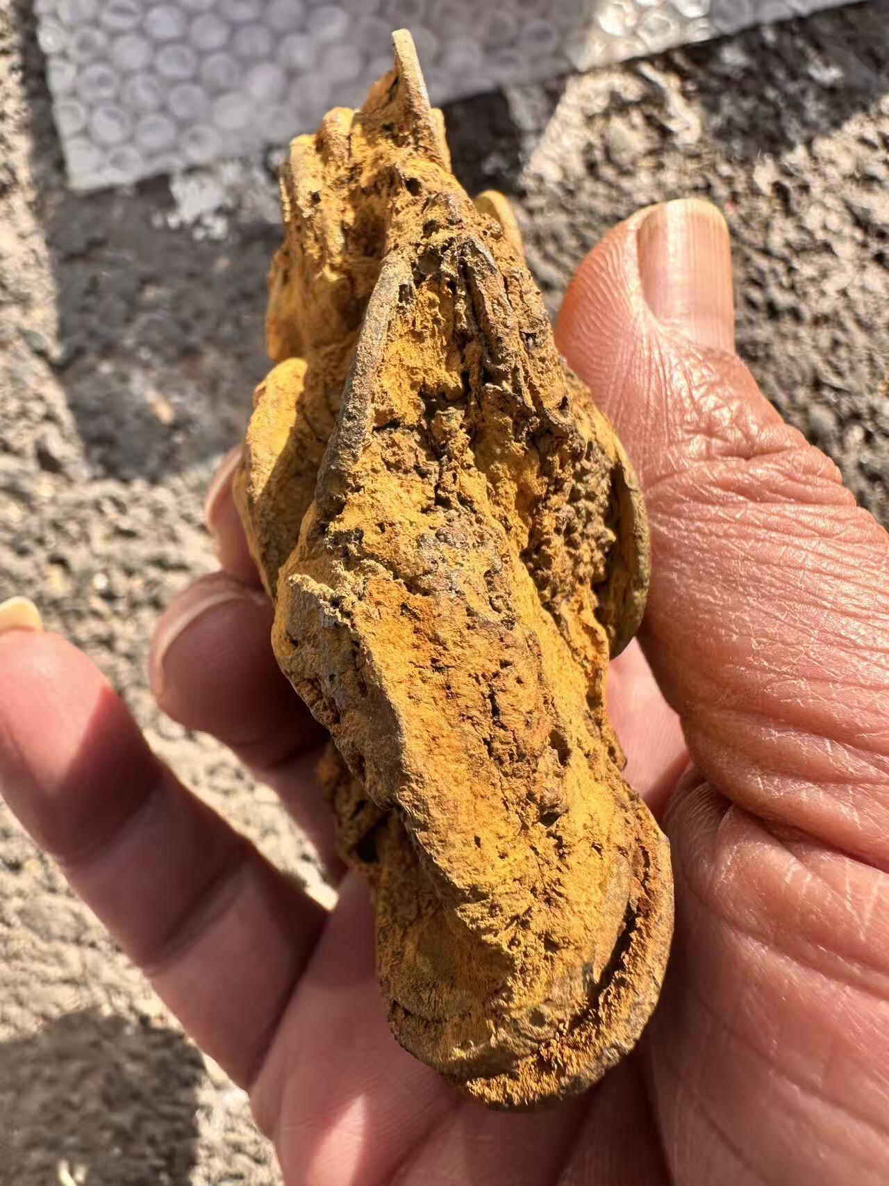 开元面金黄色坨子钱山约六七十枚摆件佳品