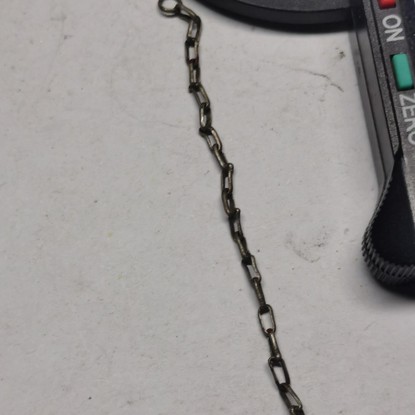 杂件专场94期 清代老银鎏金百子链