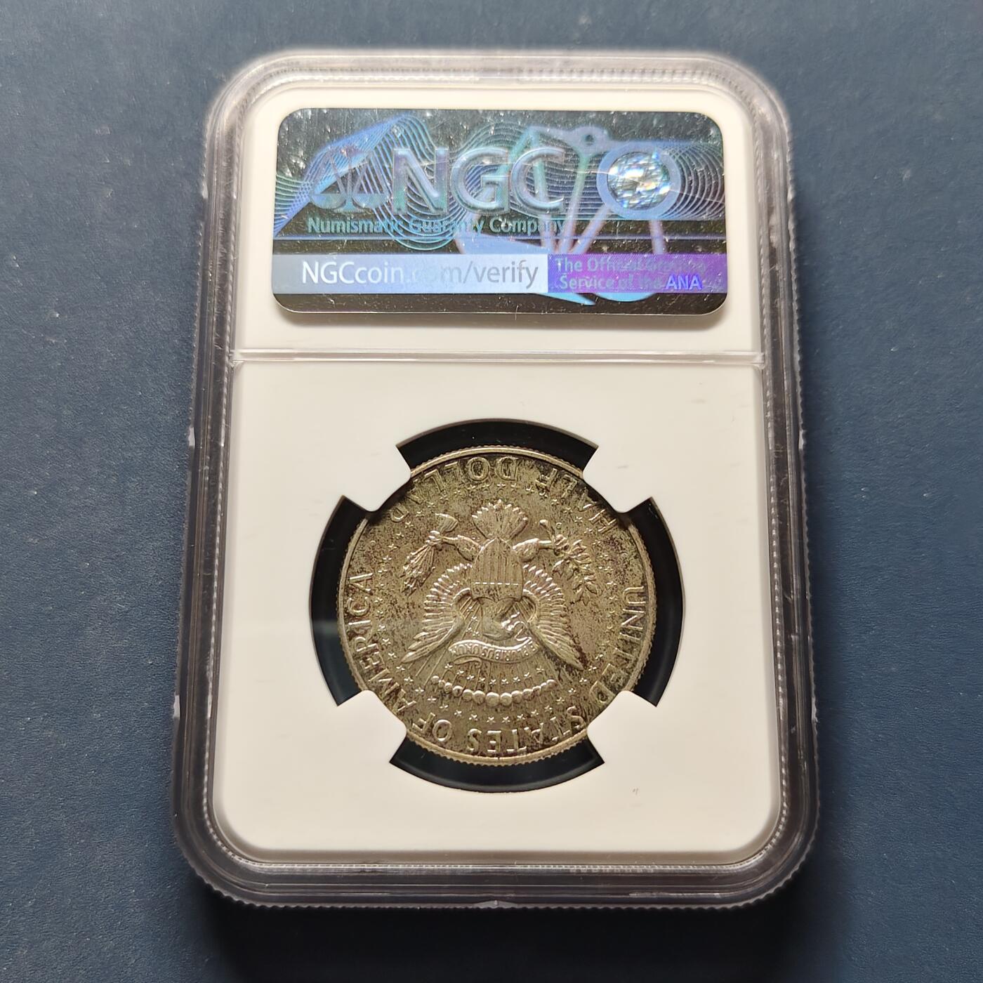 【全场包邮】纯粹捡漏拍495场-持续更新中 美国1964年1964年肯尼迪半元独年版高银币-NGC MS65