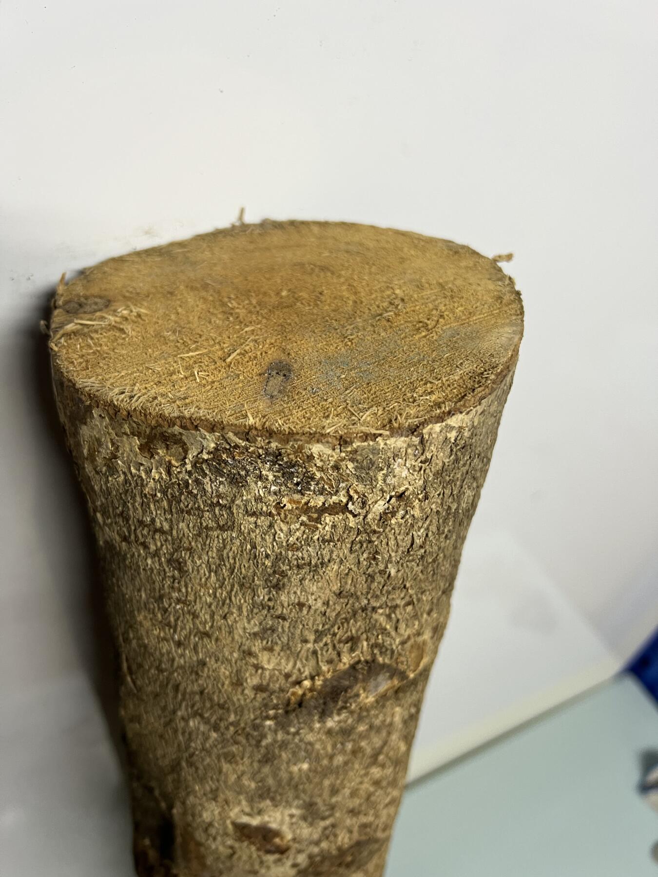 零元拍： 01-09-5金丝楠 原木 风水柱 横财（材）带皮， 尺寸：81/11.5/13CM。7.8公斤，抛光后金灿灿满香