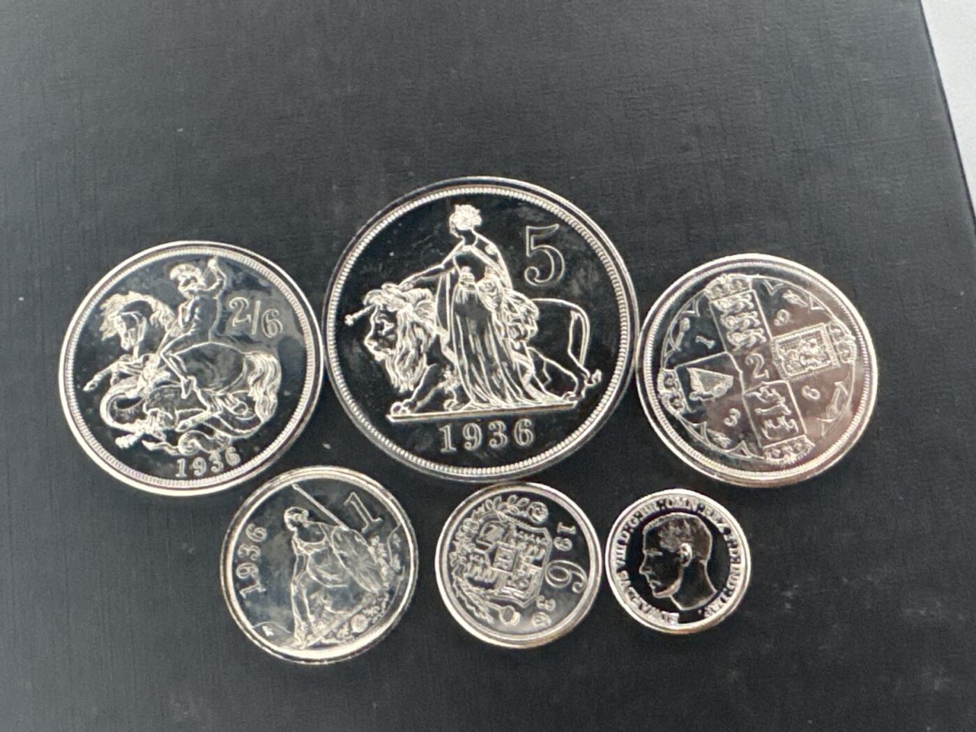 ❤️【币观天下】❤️ 第339期钱币拍卖- 2026.1.16周五晚上6点半场-长期征集拍品 英国爱德华八世1936年6枚套币