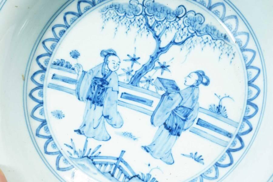 上海都达杂项专场一（全场包邮） 青花人物纹碗51-262