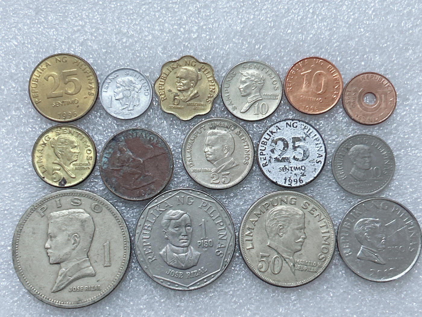 第一海外回流一元起拍收藏 散集专场  第292期 菲律宾硬币 15枚 无重复