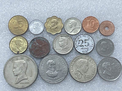 第一海外回流一元起拍收藏 散集专场  第292期 - 菲律宾硬币 15枚 无重复