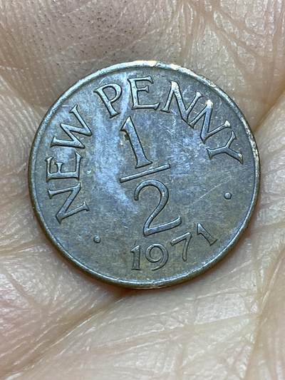 2026年第七场(总第一百七十六场）外国好品散币场(免佣金) - 英属根西岛🇬🇬1971年1/2便士(十进制第一版)