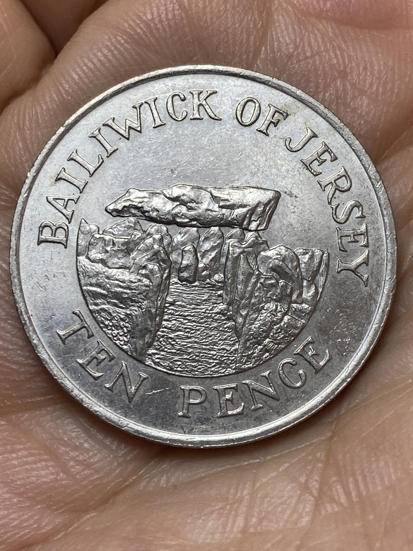 2026年第七场(总第一百七十六场）外国好品散币场(免佣金) 英属泽西岛🇯🇪1989年10便士(伊丽莎白二世中年花冠，十进制第三套第一版)