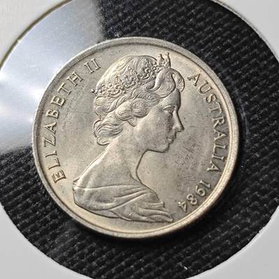 KK钱币收藏小铺 第380期  2月预留时间 周末发货 -  1984澳大利亚5分 好品